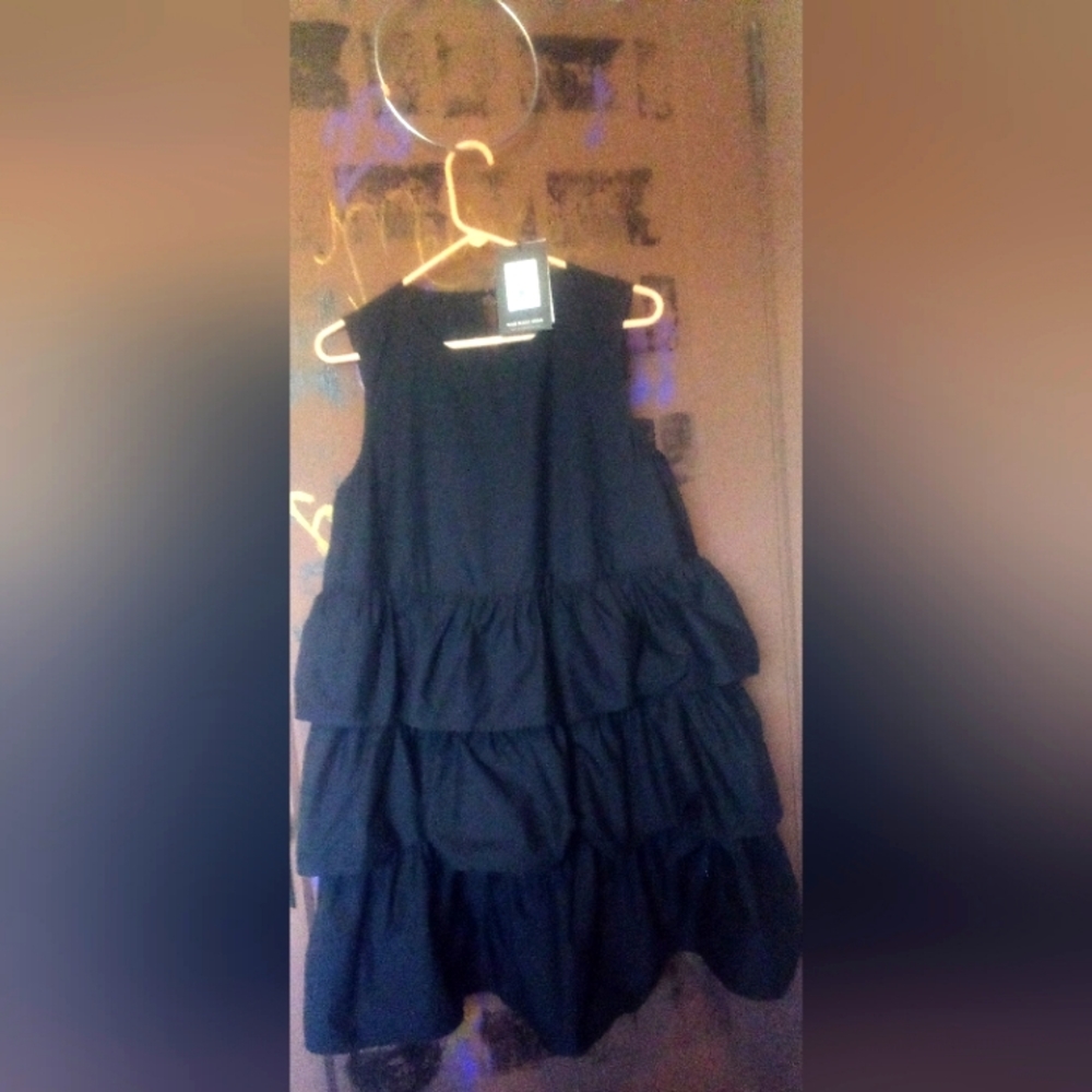 WHO WHAT WEAR JET BLACK FORMAL DRESS SZ M